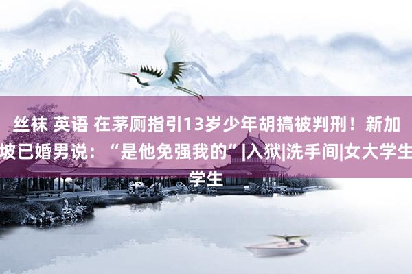 丝袜 英语 在茅厕指引13岁少年胡搞被判刑！新加坡已婚男说：“是他免强我的”|入狱|洗手间|女大学生