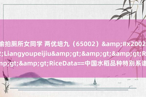 偷拍厕所女同学 两优培九（65002）&#x2002;&#x2002;Liangyoupeijiu&gt;&gt;&gt;RiceData==中国水稻品种特别系谱数据库